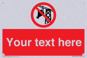 Custom prohibition do not fly kites near overhead electrical power lines